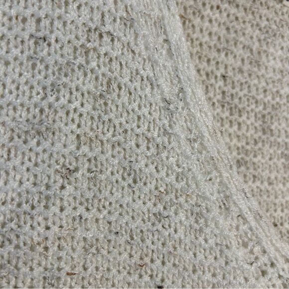 Miracle USA Lightweight Cream Knit Sweater Women's S/M Great Preworn Condition - Picture 4 of 7